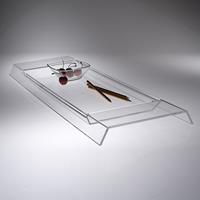 Plateau Carlotta transparent, modern et de design 3